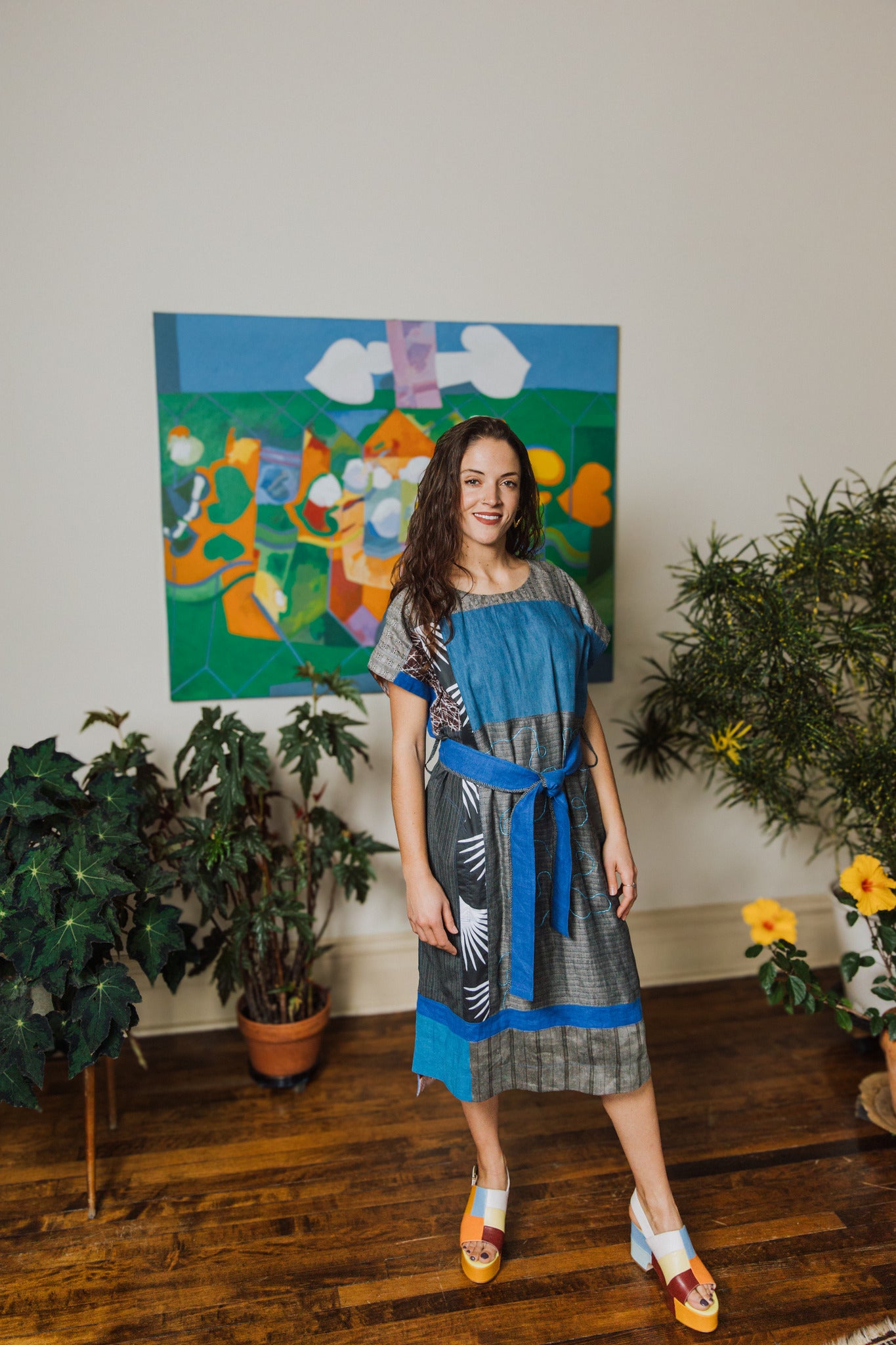 Denim & Linen Dress
