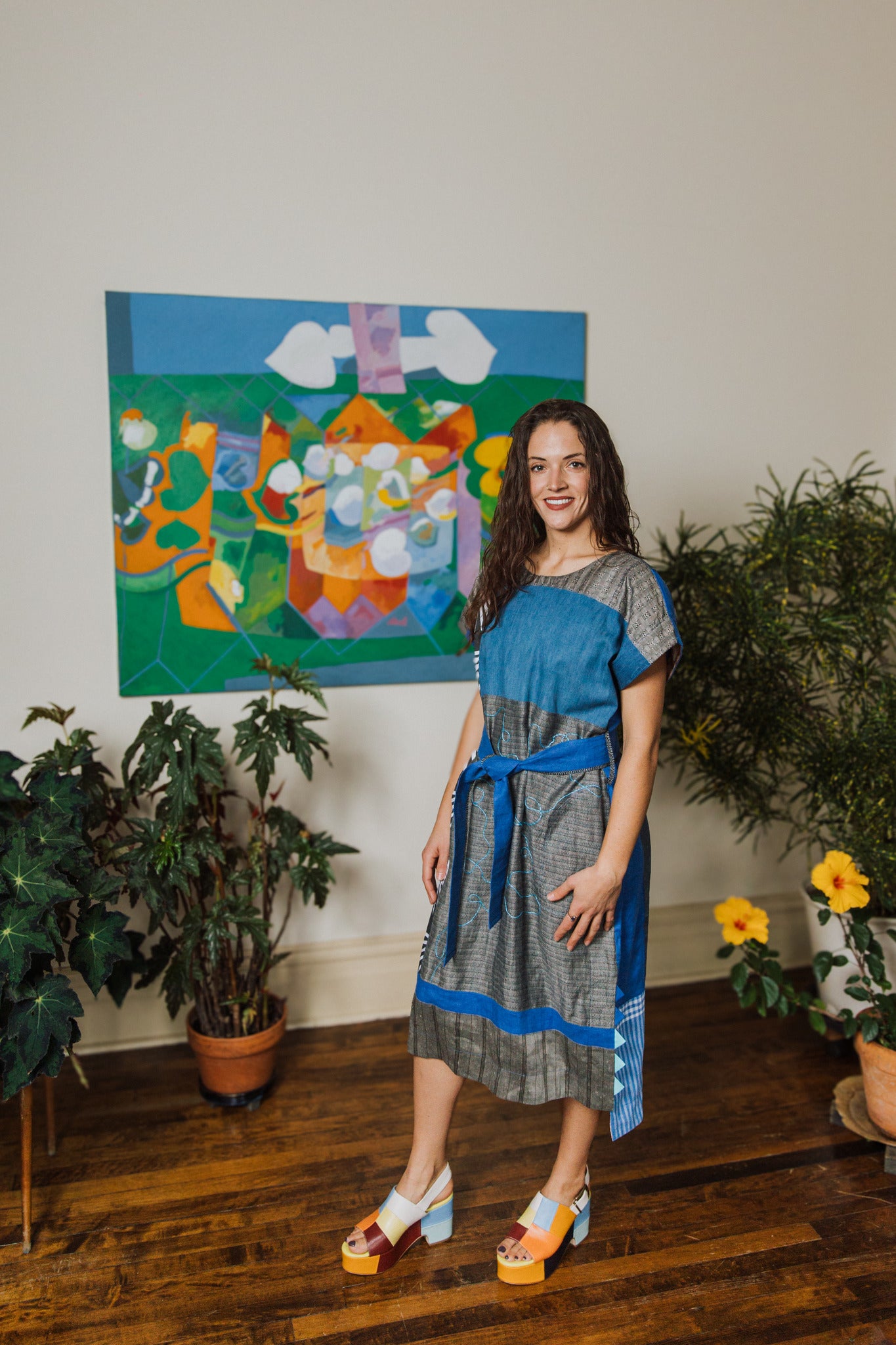 Denim & Linen Dress