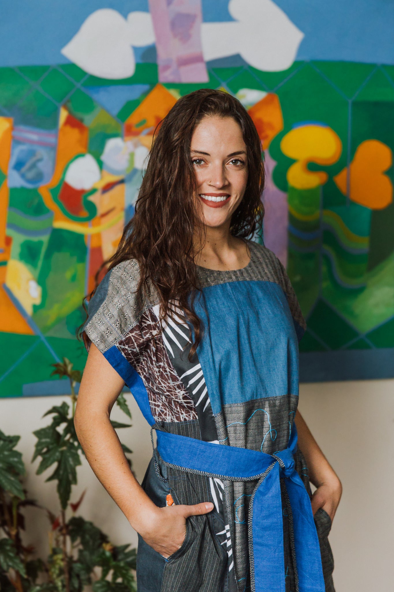 Denim & Linen Dress