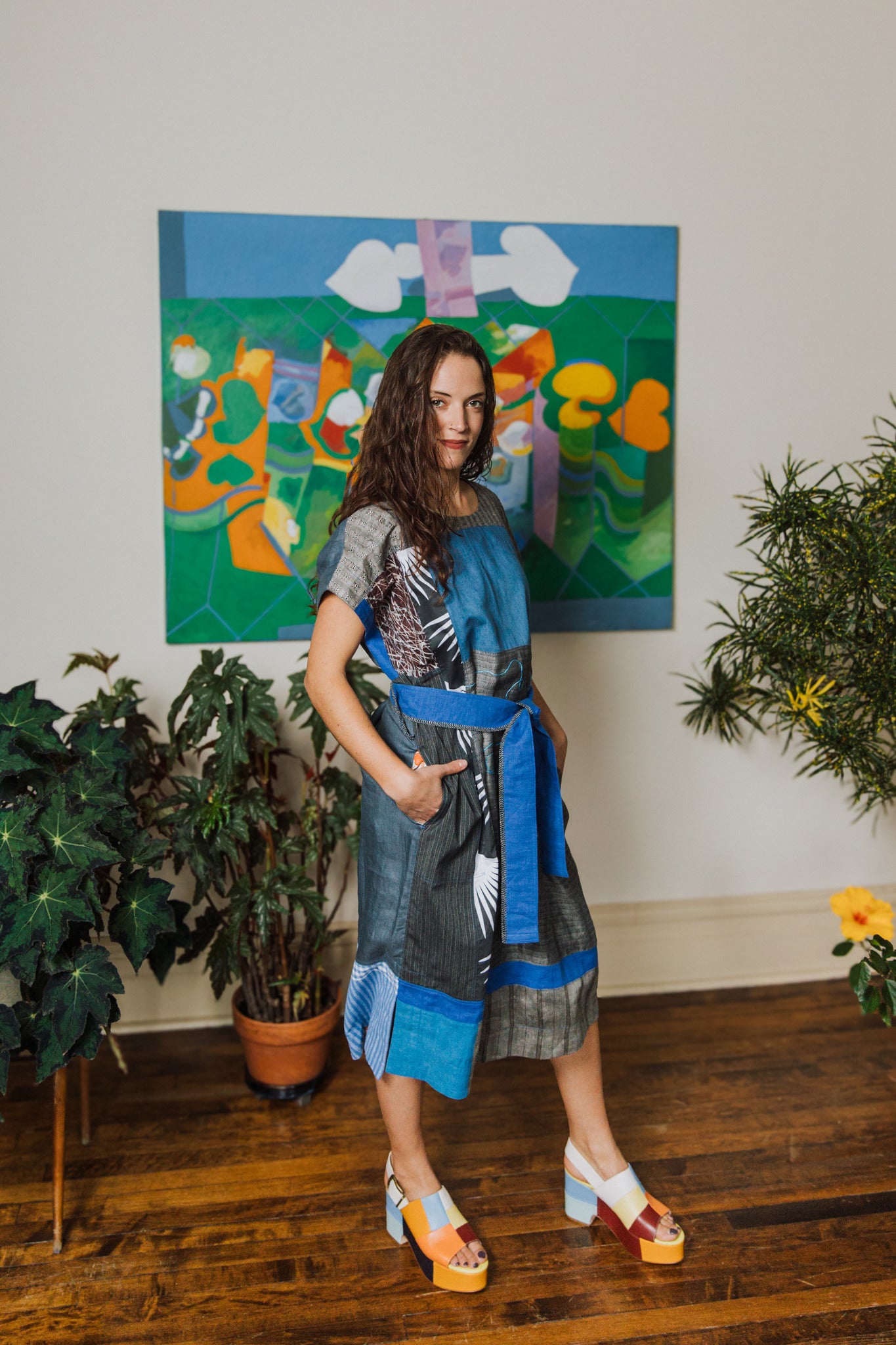 Denim & Linen Dress