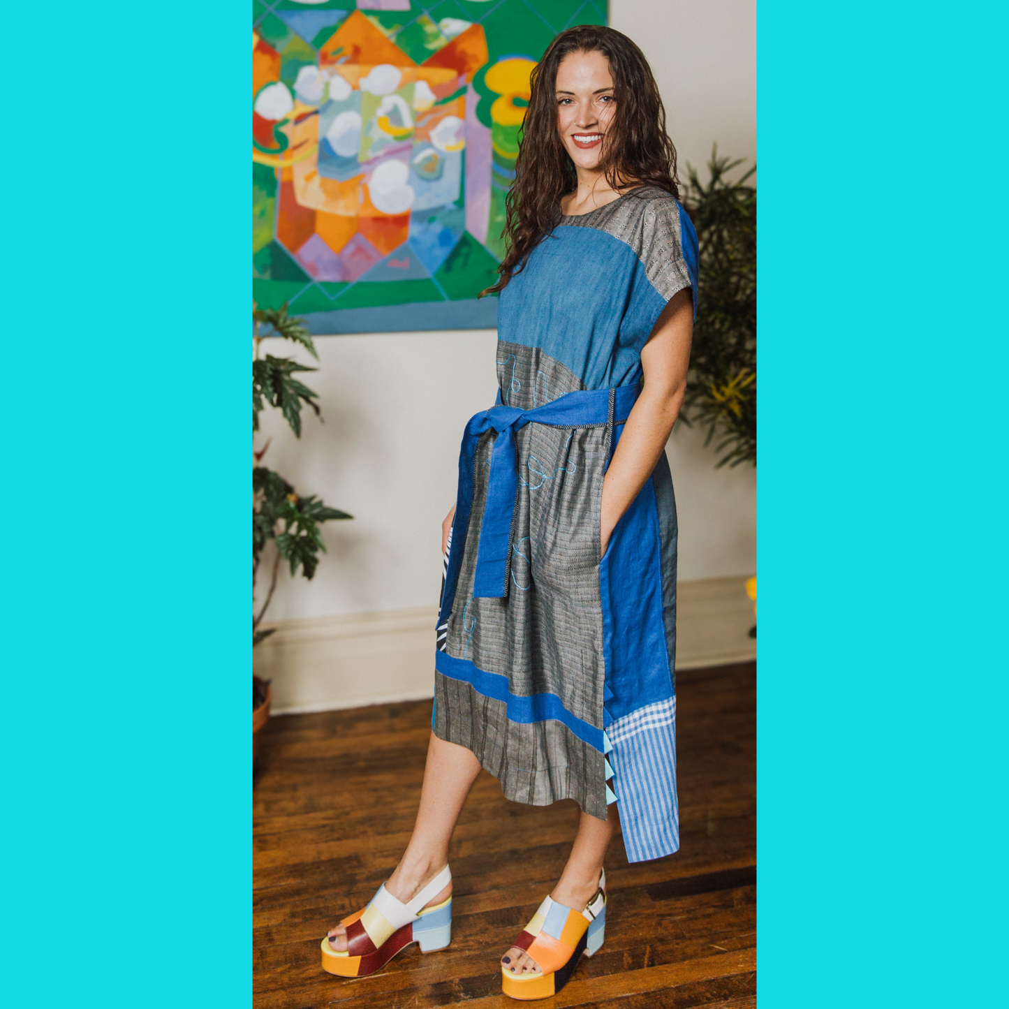 Denim & Linen Dress