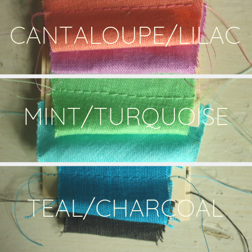 color chart for Two-tone Linen pants by Hello My Goddess