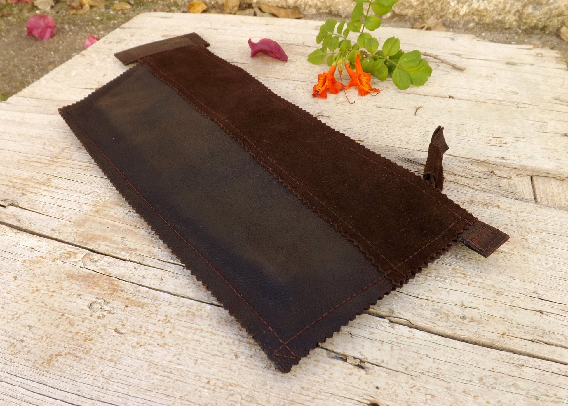 Hello My Goddess Leather Clutch