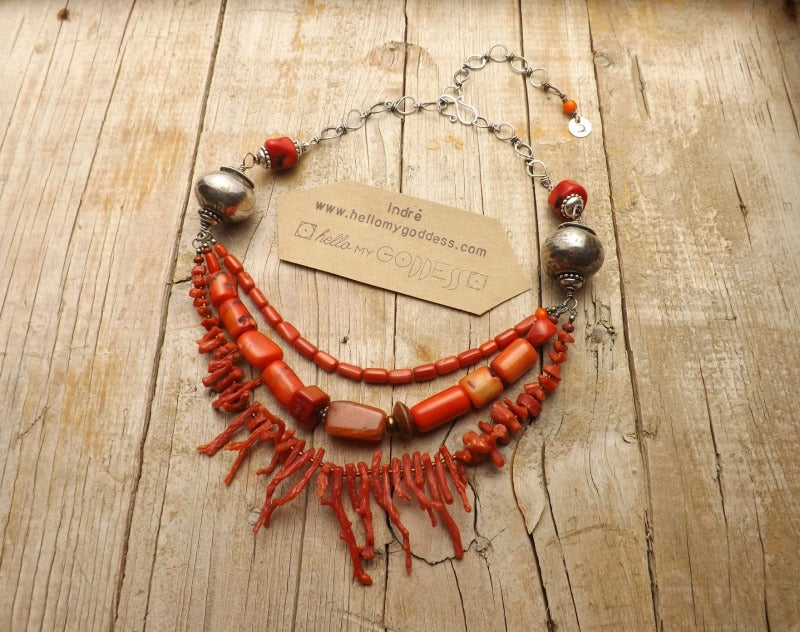 Goddess Kali and the Coral Necklace by Hello My Goddess