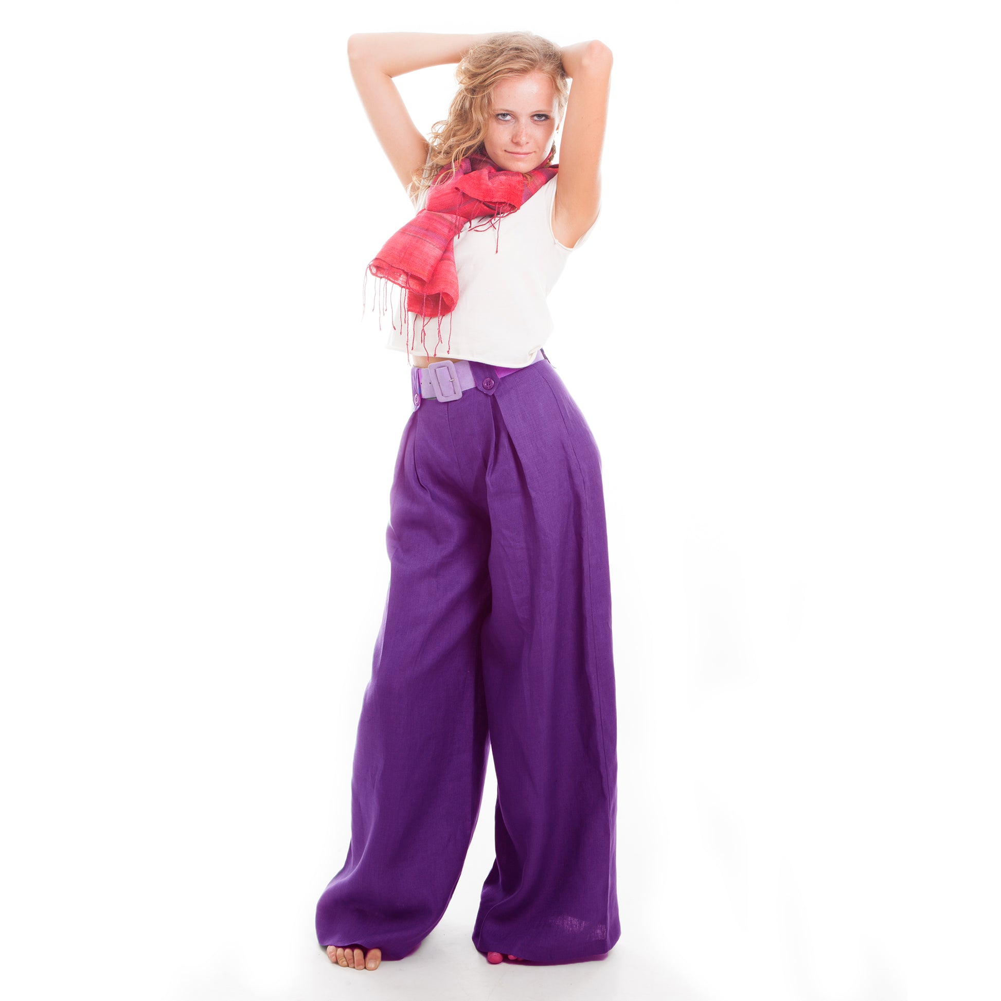Perfectly Purple Wide Leg Pants by Hello My Goddess