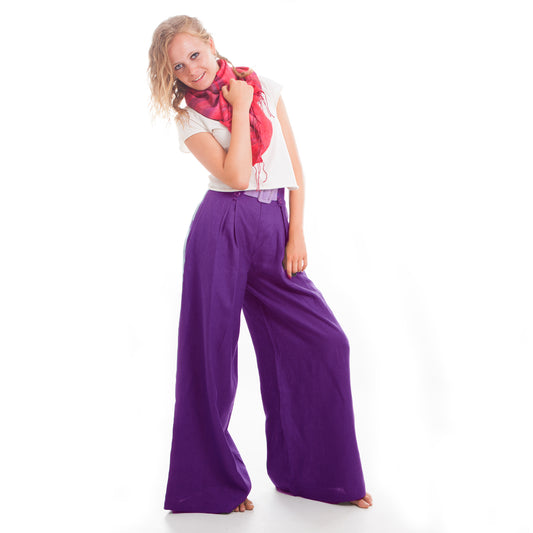 Perfectly Purple Wide Leg Pants by Hello My Goddess