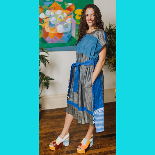 Denim & Linen Dress