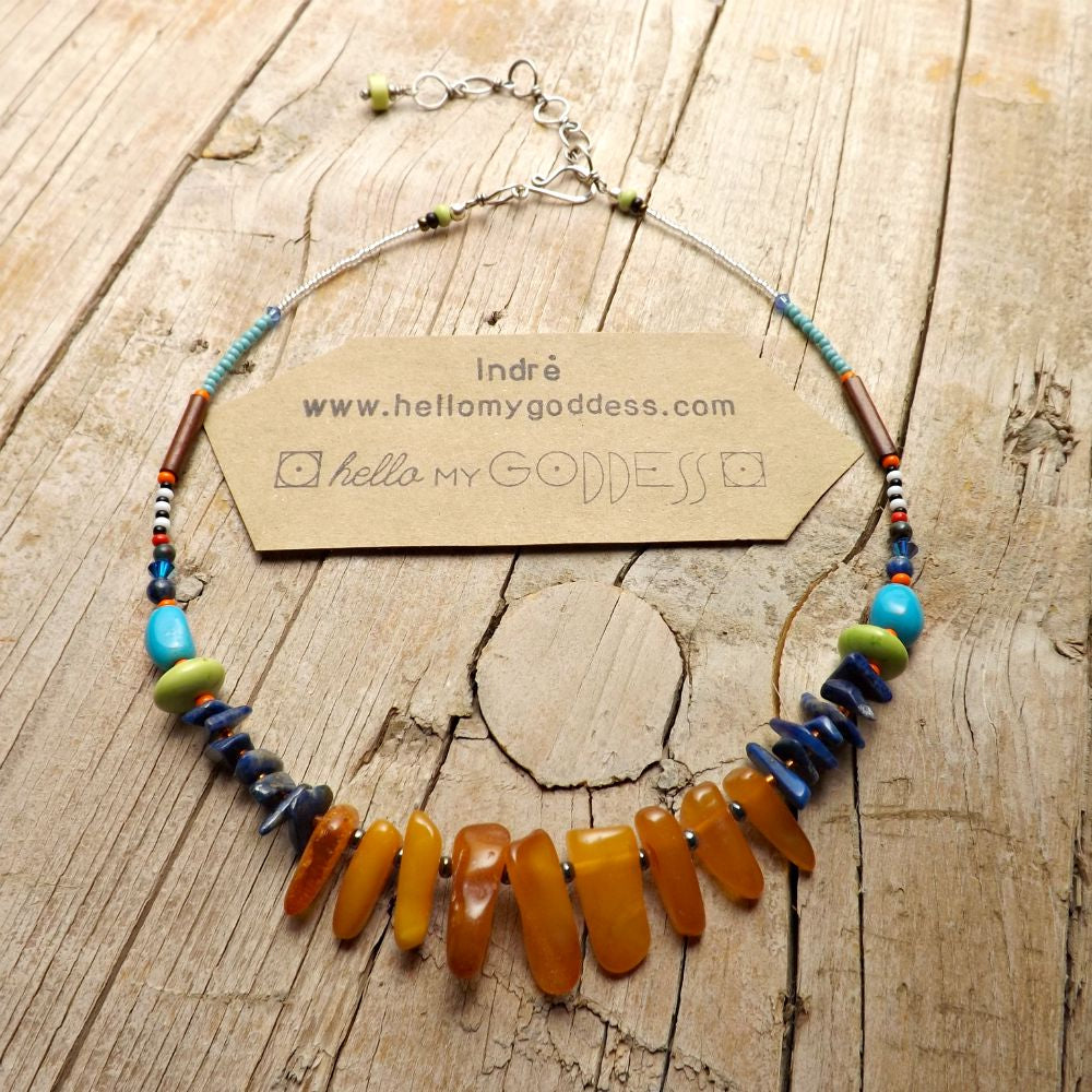 Hey, hey, hey it's a sunshine-y day Amber Necklace #2 by Hello My Goddess