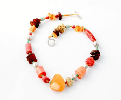 Hello My Goddess amber statement necklace