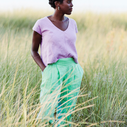 Burst of Color Summer Linen Pants by Hello My Goddess